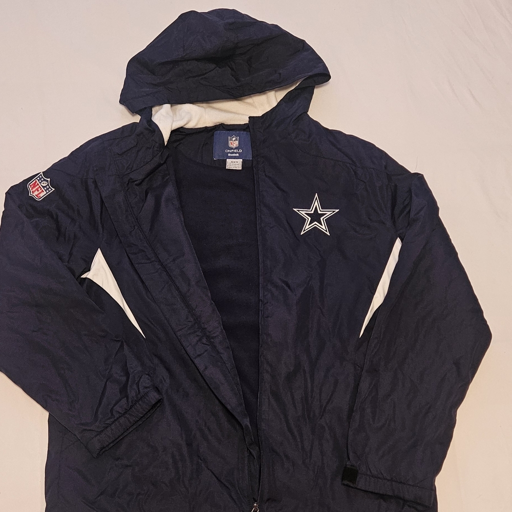 Dallas Cowboys Reebok NFL Onfield Blue Jacket New Without Tags, Never Worn.